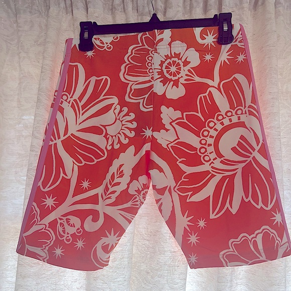 Farm Rio X Adidas Unity Orange Biker Shorts - Picture 2 of 8
